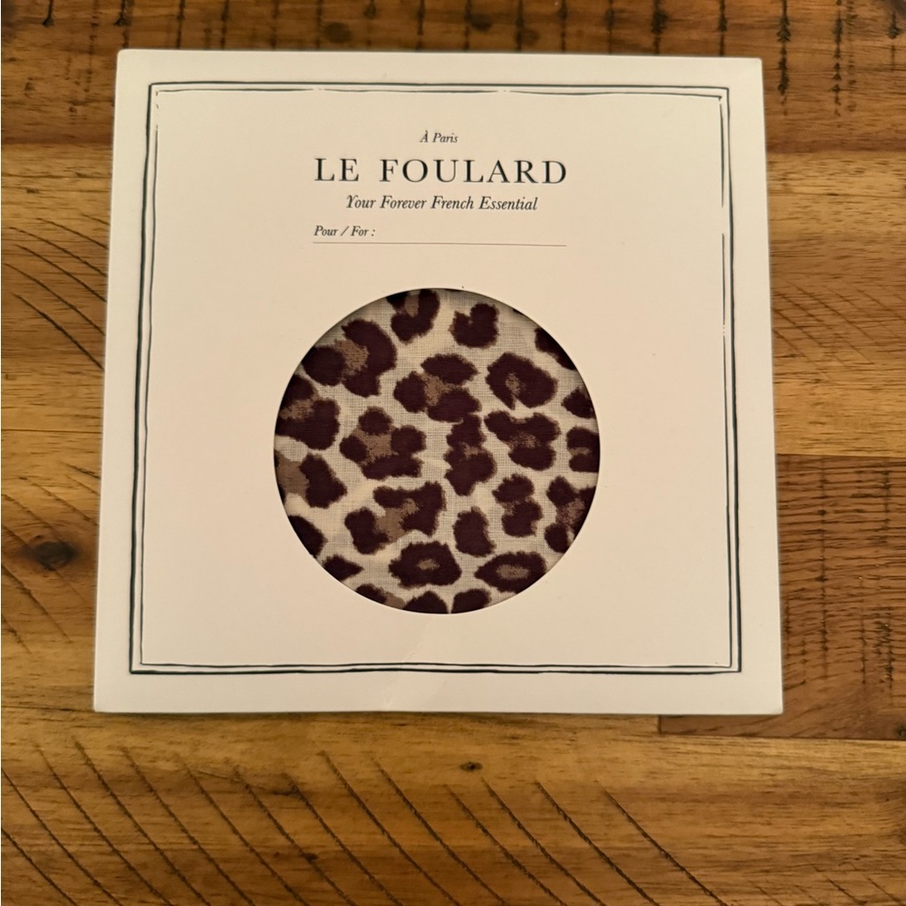 Sezane Leopard Print Scarf